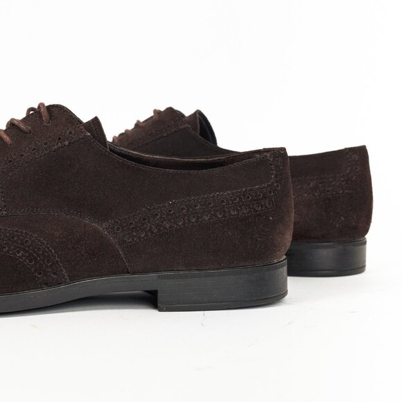Prada Moro Suede Wingtip Derbies - Picture 8 of 10
